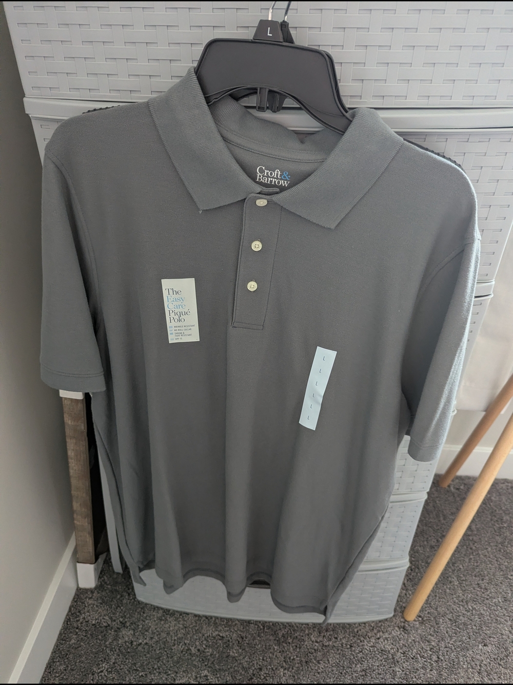 croft & barrow Men’s Slate Gray Polo Shirt